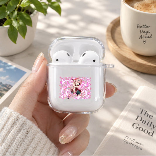 Young Sakura Haruno Protective Clear Case Cover For Apple Airpods | Soft Silicone AirPods 1 / 2 Case | Protective Cover