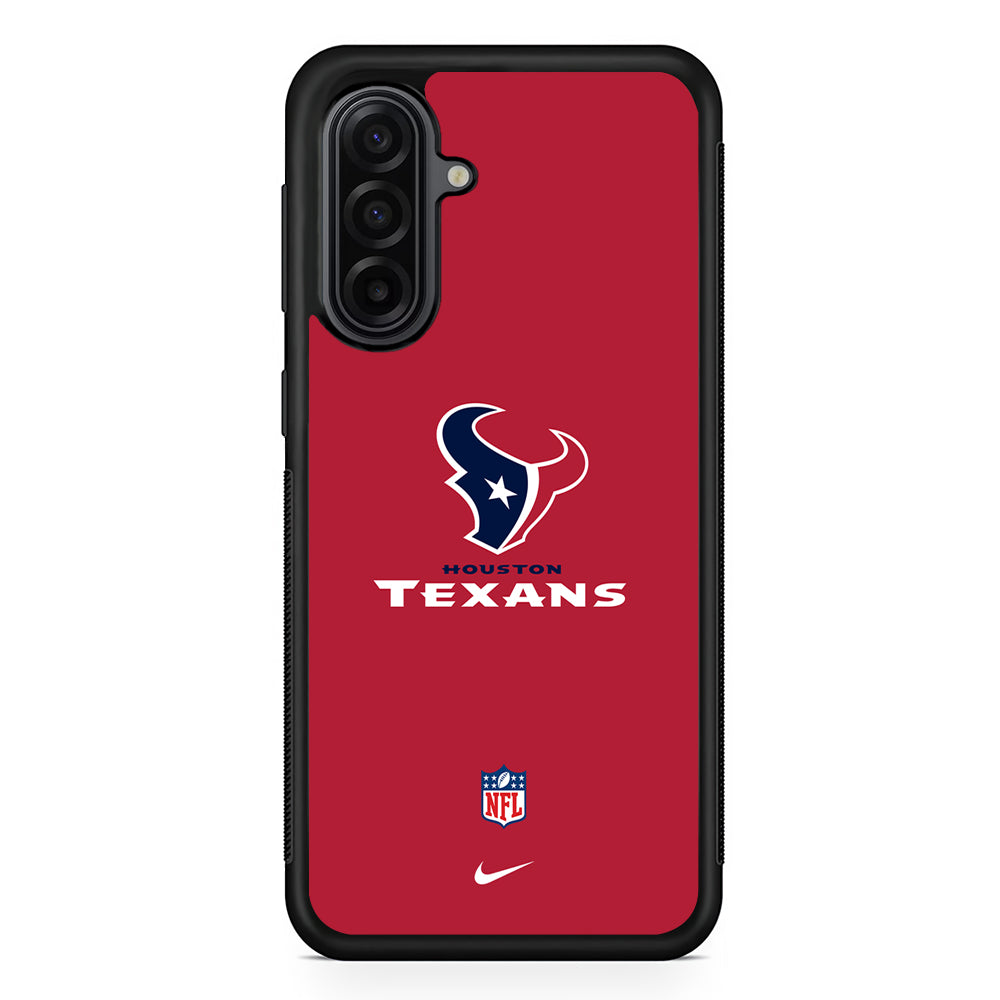 NFL Houston Texans Red Nike Samsung Galaxy A17 Case | Durable Rubber Samsung Galaxy A17 Phone Case