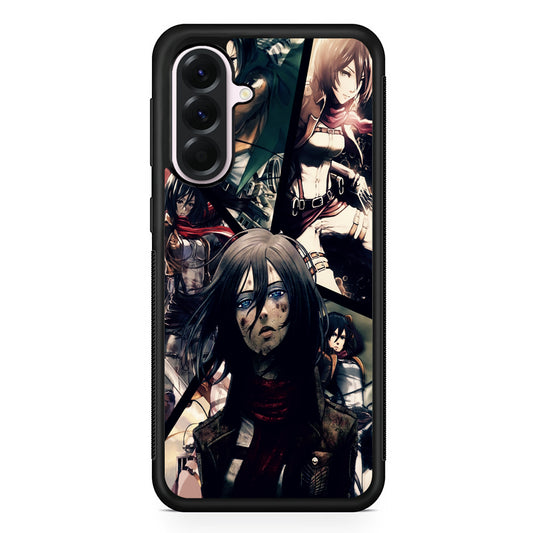 Mikasa Ackerman Collage Samsung Galaxy A56 Case | Samsung Galaxy A56 Protective Rubber Case
