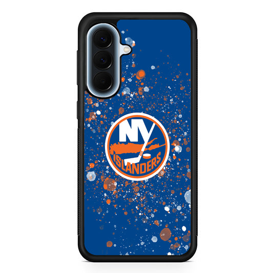 NHL New York Islanders Abstract Samsung Galaxy A57 Case | Slim Samsung Galaxy A57 Protective Case