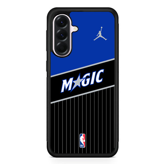 NBA Orlando Magic Black Jordan Samsung Galaxy A56 Case | Samsung Galaxy A56 Protective Rubber Case