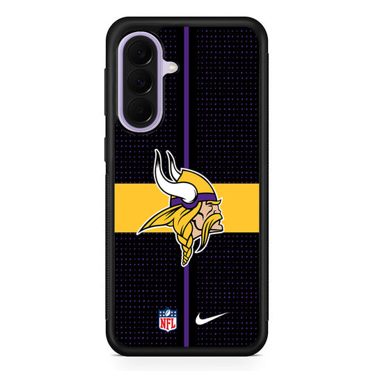 NFL Minnesota Vikings Dot Nike Samsung Galaxy A37 Case | Samsung Galaxy A37 Rubber Protective Case