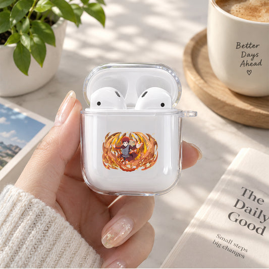 Gaara Guardian of the Sand Protective Clear Case Cover For Apple Airpods | Soft Silicone AirPods 1 / 2 Case | Protective Cover