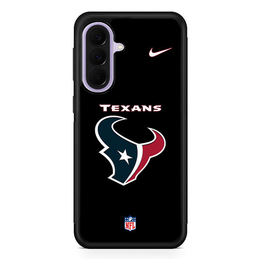 NFL Houston Texans Black Nike Samsung Galaxy A37 Case | Samsung Galaxy A37 Rubber Protective Case