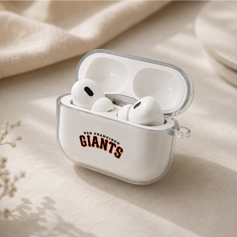 MLB San Francisco Giants Symbol Protective Apple AirPods Pro 3 Clear Case | Shockproof Cover