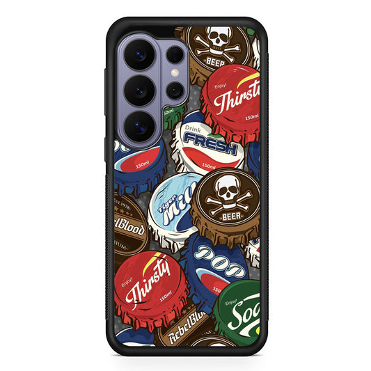 Bottle Cap Doodle Samsung Galaxy S26 Ultra Case | Protective Rubber Cover