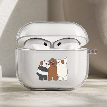 We Bare Bears Best Friends Protective Apple AirPods Pro 3 Clear Case | Shockproof Cover