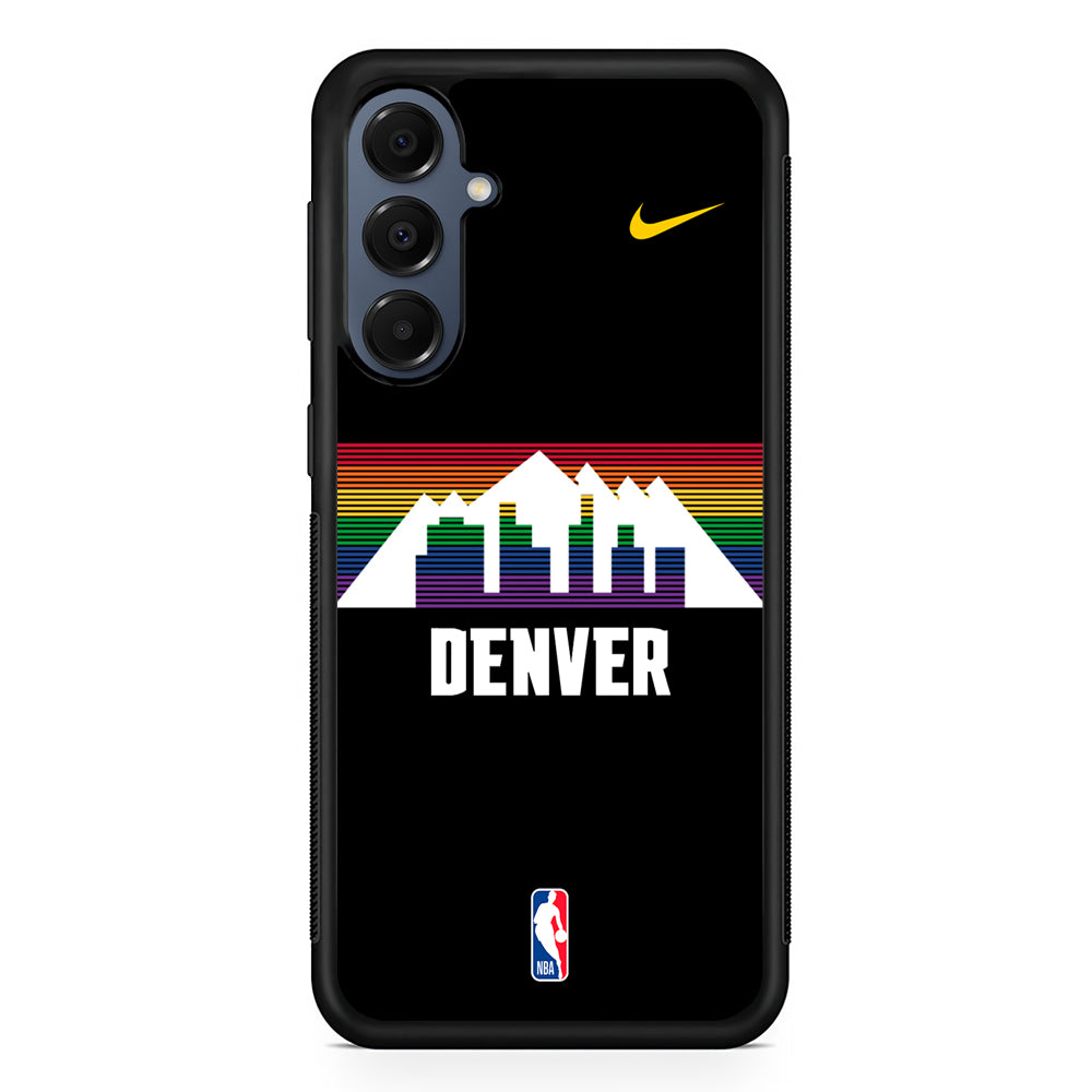 NBA Denver Nuggets Black Nike Samsung Galaxy A16 Case | Slim Protective Cover for Samsung Galaxy A16