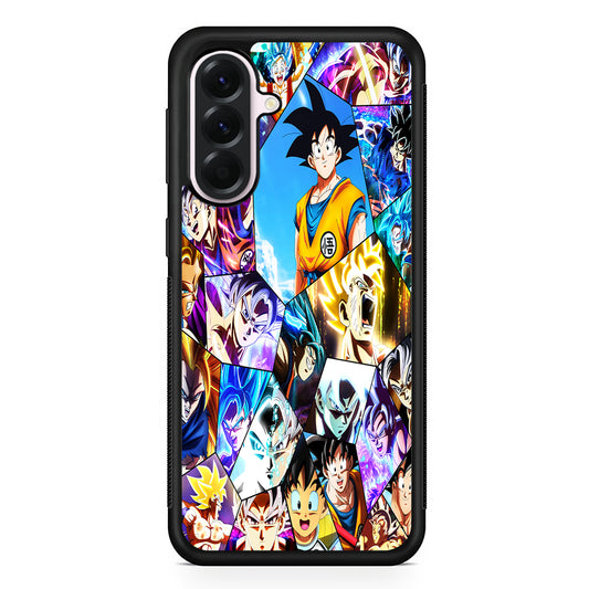 Goku Evolution Collage Samsung Galaxy A56 Case | Samsung Galaxy A56 Protective Rubber Case