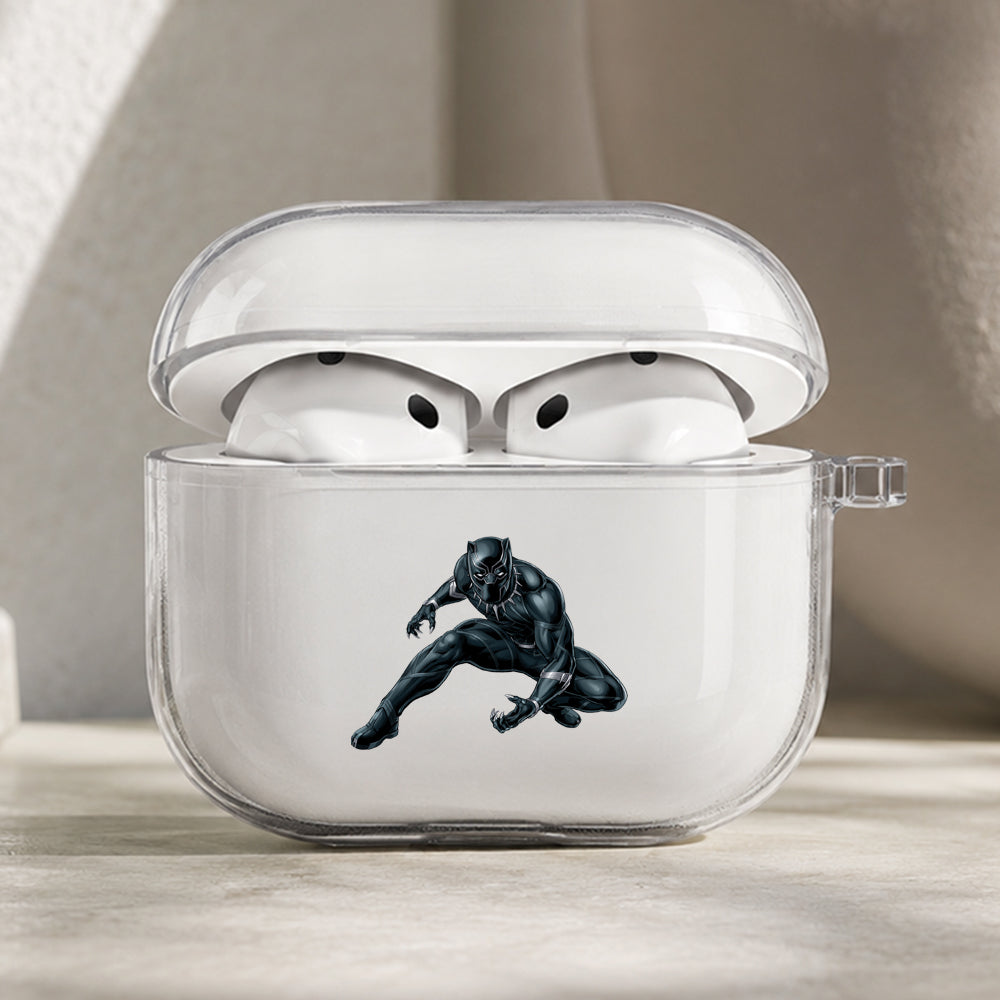 Black Panther Protector of Wakanda Protective Apple AirPods Pro 3 Clear Case | Shockproof Cover