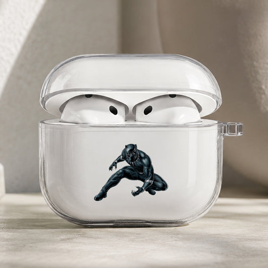 Black Panther Protector of Wakanda Protective Apple AirPods Pro 3 Clear Case | Shockproof Cover