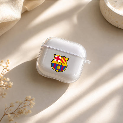 Barcelona Football Logo Protective Apple Airpods 4 Clear Case - Durable Clear Protection