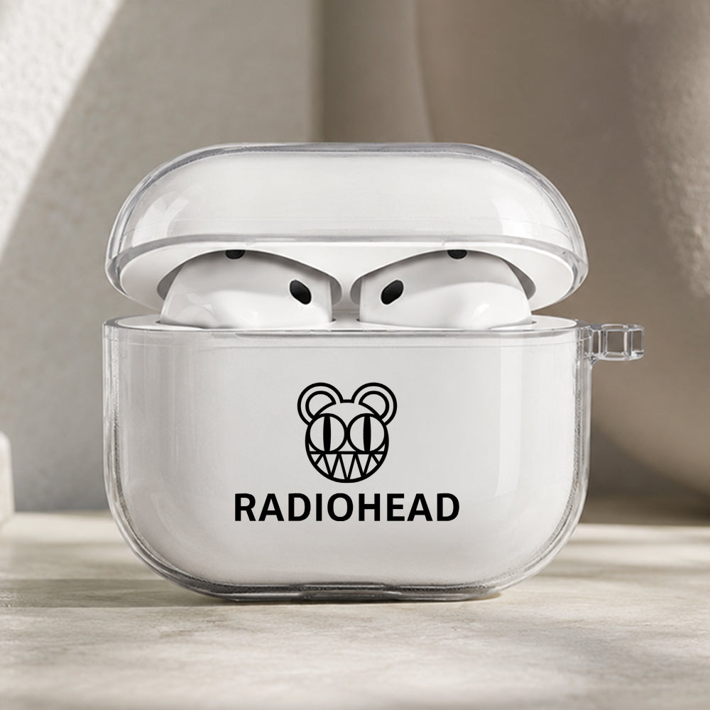 Radiohead Rock Band Logo Protective Apple AirPods Pro 3 Clear Case | Shockproof Cover