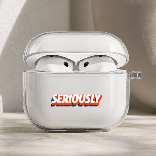 Panic Question Protective Apple AirPods Pro 3 Clear Case | Shockproof Cover