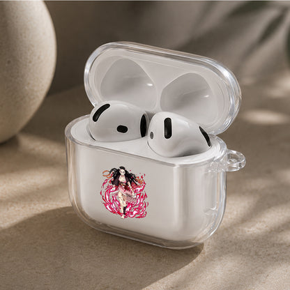 Demon Slayer Awakened Nezuko Protective Apple Airpods 4 Clear Case - Durable Clear Protection
