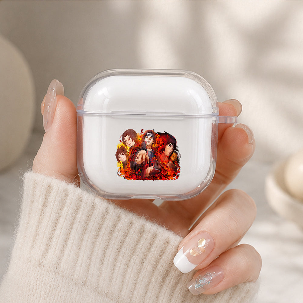 Itachi Brotherhood Bond Protective Apple Airpods 4 Clear Case - Durable Clear Protection