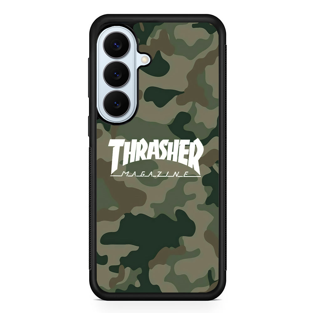 Thrasher Magazine Green Army Samsung Galaxy S26 Plus Case | Lightweight Protective Phone Cover
