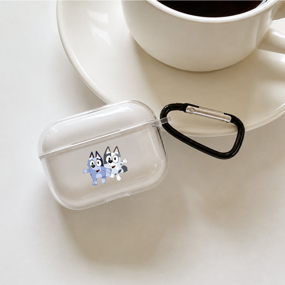 Muffin and Socks Double Trouble Protective Apple AirPods Pro 3 Clear Case | Shockproof Cover