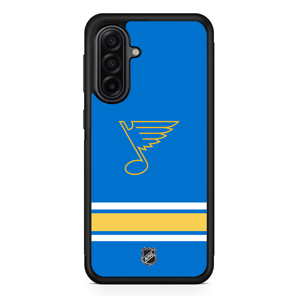 NHL St Louis Blues Blue Samsung Galaxy A17 Case | Durable Rubber Samsung Galaxy A17 Phone Case