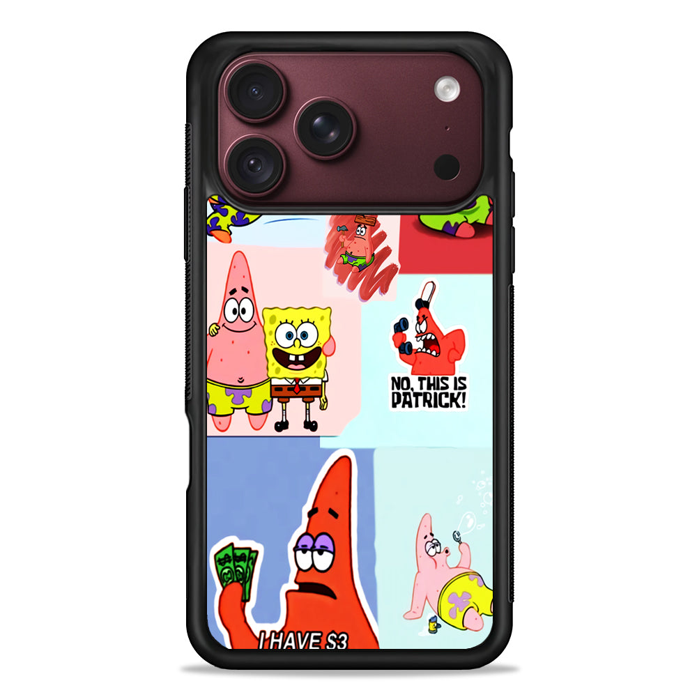 Spongebob Patrick Aesthetic iPhone 18 Pro Max Case – Slim Silicone Protective Cover