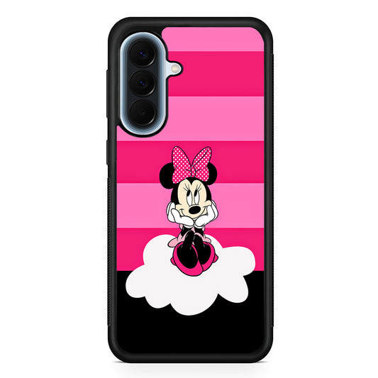 Minnie Mouse Pink Stripe Samsung Galaxy A57 Case | Slim Samsung Galaxy A57 Protective Case