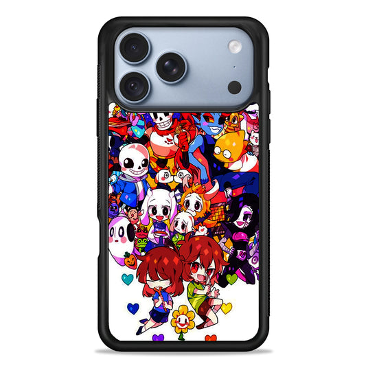 Undertale White iPhone 18 Pro Case - iPhone 18 Pro Silicone Case