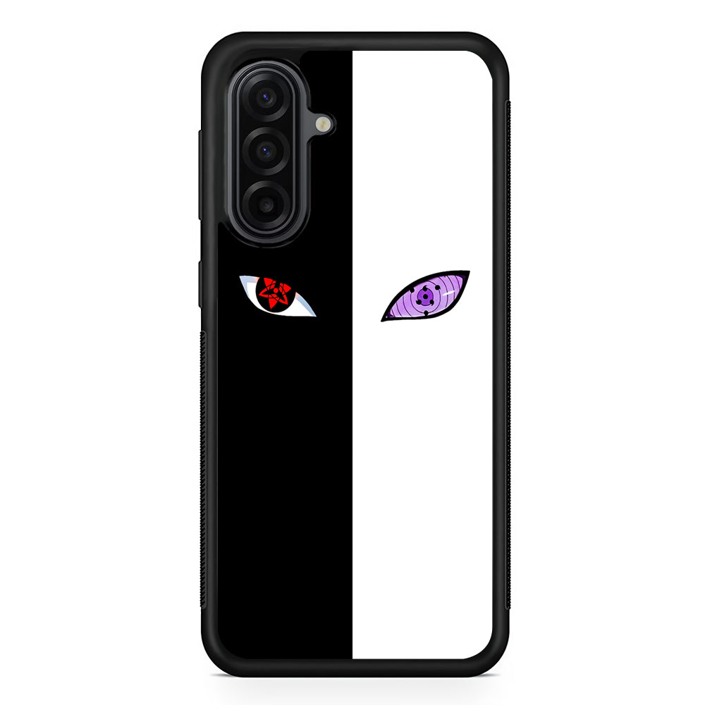 Sharingan Rinnegan Black White Samsung Galaxy A17 Case | Durable Rubber Samsung Galaxy A17 Phone Case