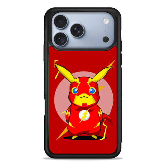 Pikachu in The Flash's Costume iPhone 18 Pro Case - iPhone 18 Pro Silicone Case