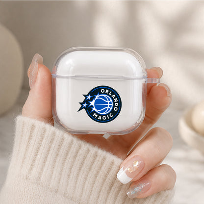 NBA Orlando Magic Logo Protective Apple Airpods 4 Clear Case - Durable Clear Protection