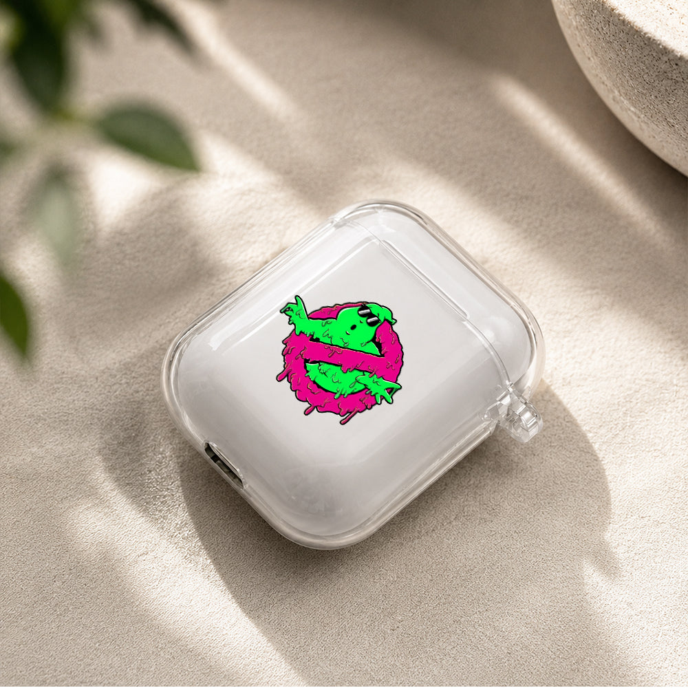 Melting Ghost Protective Clear Case Cover For Apple Airpods | Soft Silicone AirPods 1 / 2 Case | Protective Cover