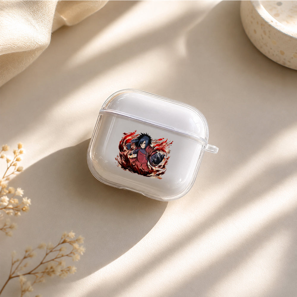 Madara Sinister Gaze Form Protective Apple Airpods 4 Clear Case - Durable Clear Protection