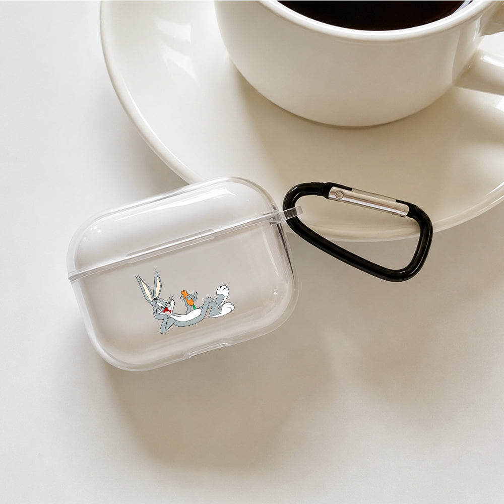 Bugs Bunny Chilling Out Protective Apple AirPods Pro 3 Clear Case | Shockproof Cover