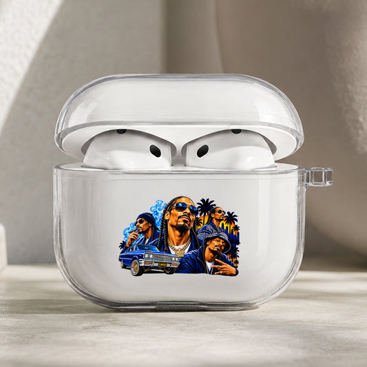 Snoop Dogg West Coast Protective Apple AirPods Pro 3 Clear Case | Shockproof Cover