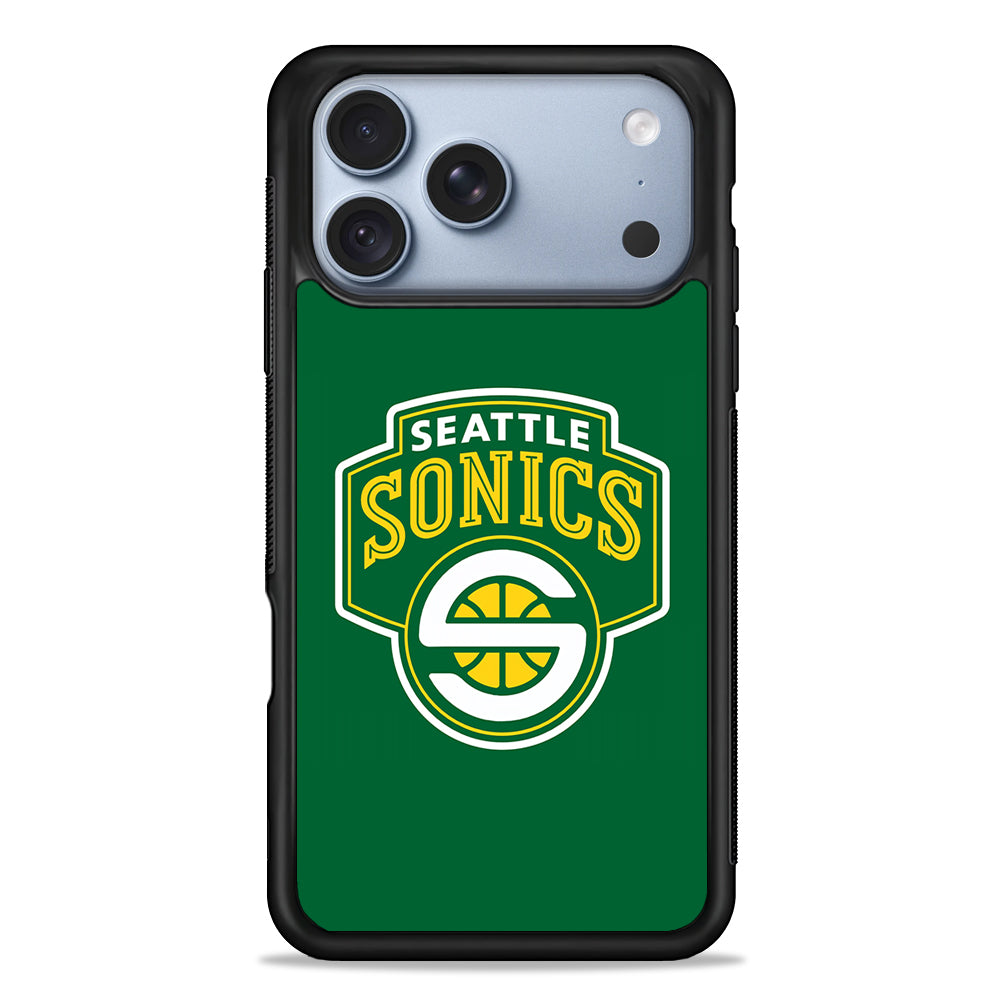Seattle SuperSonics Logo iPhone 18 Pro Case - iPhone 18 Pro Silicone Case