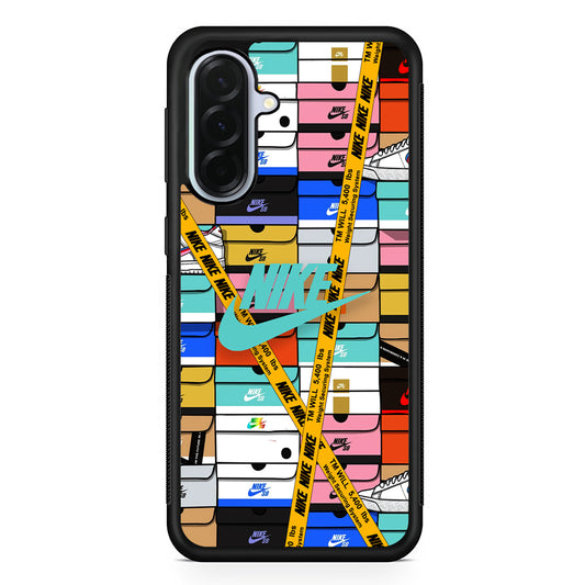 Nike Box Shoes Collage Samsung Galaxy A36 Case | Durable Samsung Galaxy A36 Protective Case