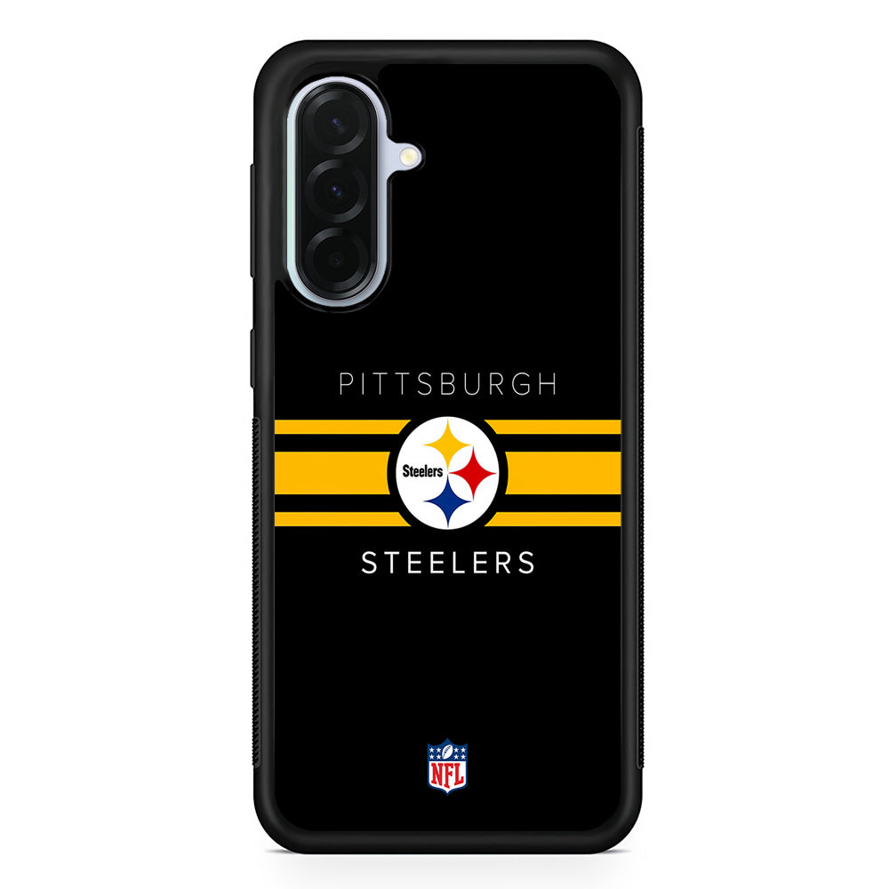 NFL Pittsburgh Steelers Yellow Stripe Samsung Galaxy A36 Case | Durable Samsung Galaxy A36 Protective Case