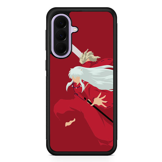 Inuyasha Red Background Samsung Galaxy A37 Case | Samsung Galaxy A37 Rubber Protective Case