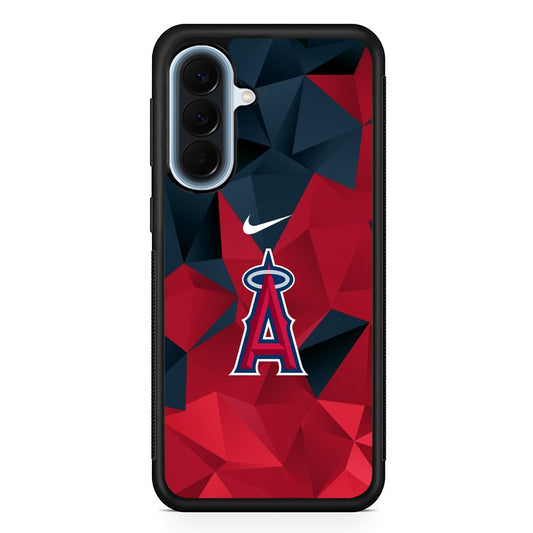 MLB Los Angeles Angels Polygonal Nike Samsung Galaxy A57 Case | Slim Samsung Galaxy A57 Protective Case