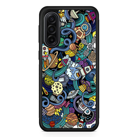 Doodle 002 Samsung Galaxy A17 Case | Durable Rubber Samsung Galaxy A17 Phone Case