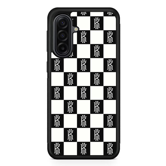 Kyrie Irving Chess Pattern Samsung Galaxy A17 Case | Durable Rubber Samsung Galaxy A17 Phone Case