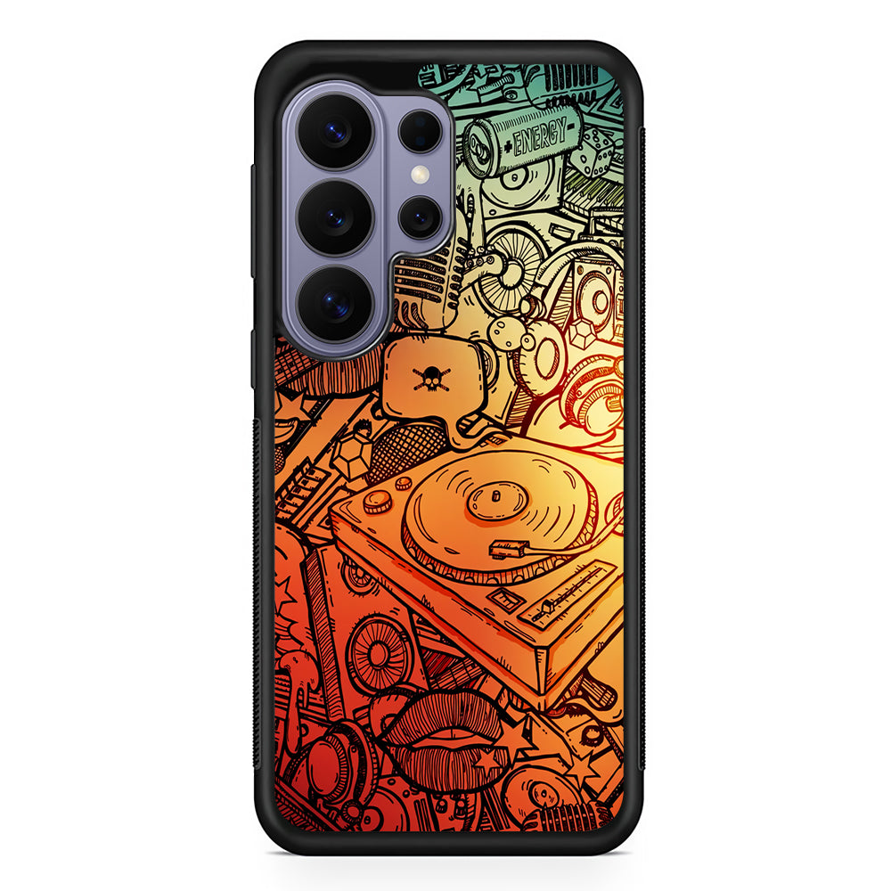 Music Graffiti Art Samsung Galaxy S26 Ultra Case | Protective Rubber Cover