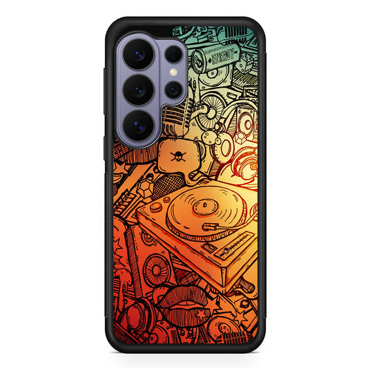 Music Graffiti Art Samsung Galaxy S26 Ultra Case | Protective Rubber Cover