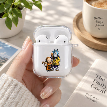 Rick and Morty Dragon Ball Mode Protective Clear Case Cover For Apple Airpods | Soft Silicone AirPods 1 / 2 Case | Protective Cover