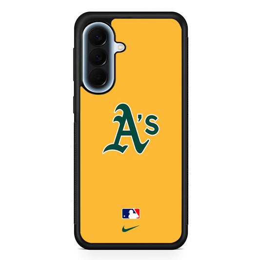 MLB Athletics Yellow Nike Samsung Galaxy A57 Case | Slim Samsung Galaxy A57 Protective Case
