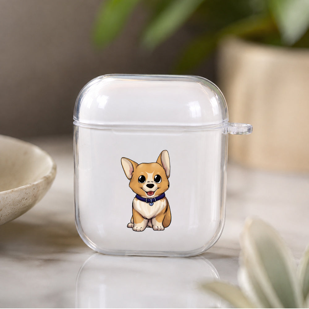 Cute Cartoon Dog Protective Clear Case Cover For Apple Airpods | Soft Silicone AirPods 1 / 2 Case | Protective Cover