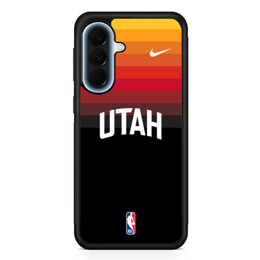NBA Utah Jazz Black Nike Samsung Galaxy A57 Case | Slim Samsung Galaxy A57 Protective Case