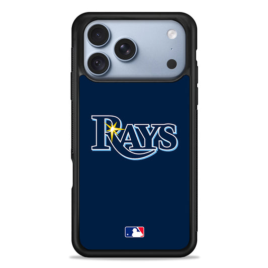 MLB Tampa Bay Rays Blue Logo iPhone 18 Pro Case - iPhone 18 Pro Silicone Case