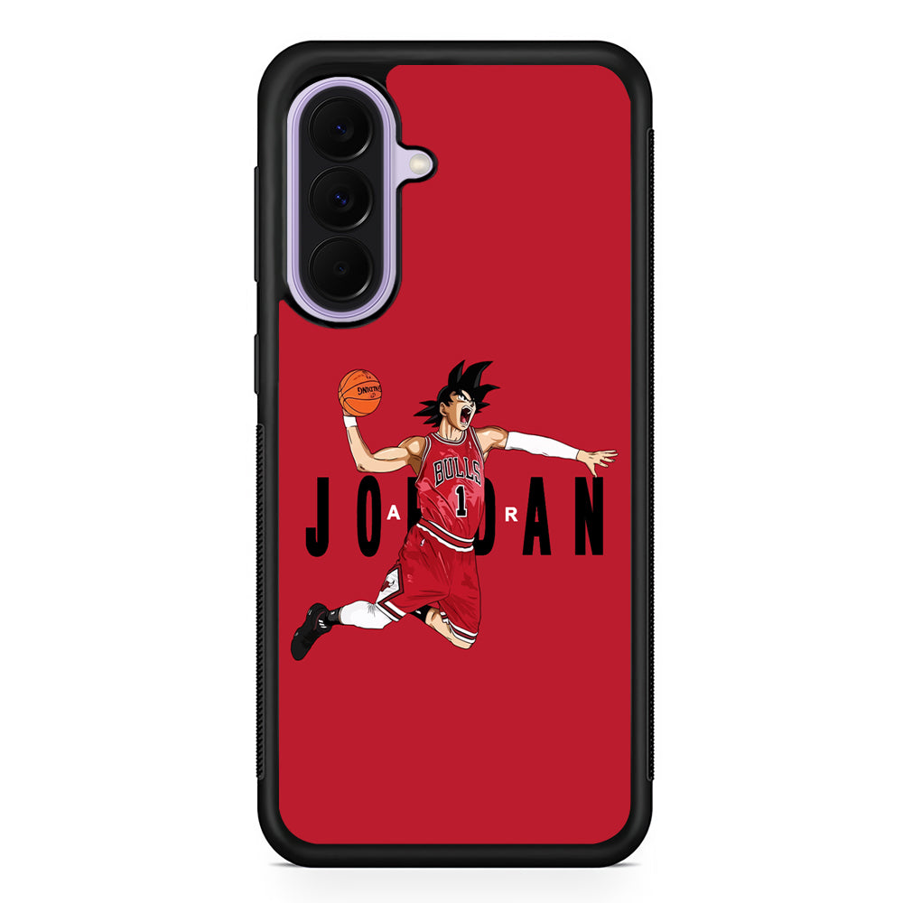 Goku Air Jordan Chicago Bulls Samsung Galaxy A37 Case | Samsung Galaxy A37 Rubber Protective Case