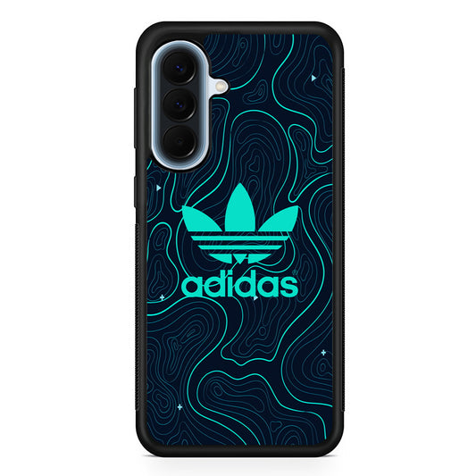 Adidas Glowing Blue Contour Samsung Galaxy A57 Case | Slim Samsung Galaxy A57 Protective Case