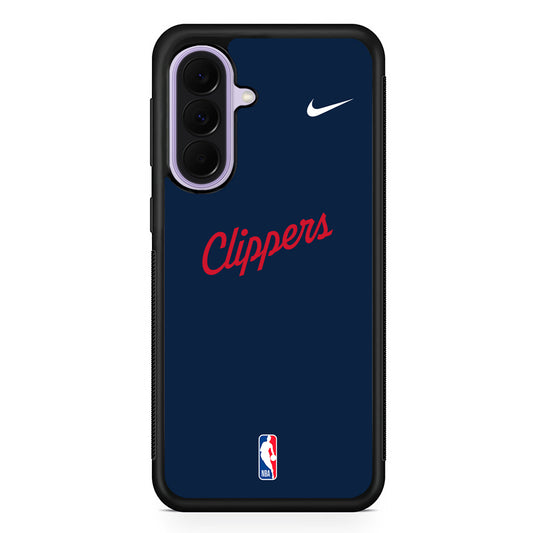 NBA LA Clippers Navy Nike Samsung Galaxy A37 Case | Samsung Galaxy A37 Rubber Protective Case